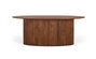 GINER Y COLOMER Table de salle à manger ovale en bois d'acacia 200 cm Cerisier
